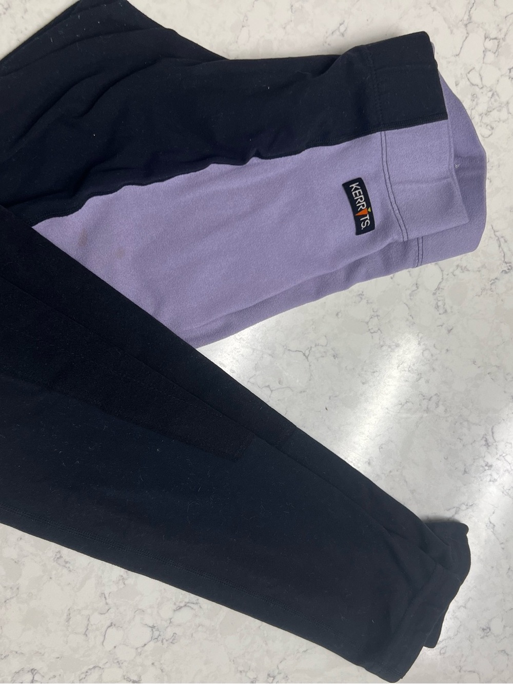 Kerrits Two-Tone Riding breeches - Lavender & Black - size 8 S